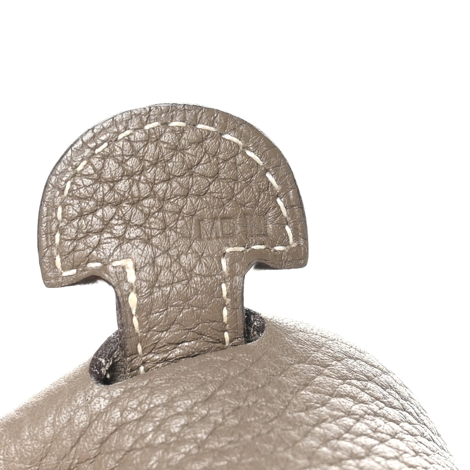 Hermes Taurillon Clemence Evelyne PM Etoupe 7 of 10
