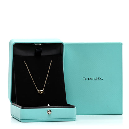 Tiffany 18K Yellow Gold 9mm Elsa Peretti Bean Pendant Necklace 5 of 5