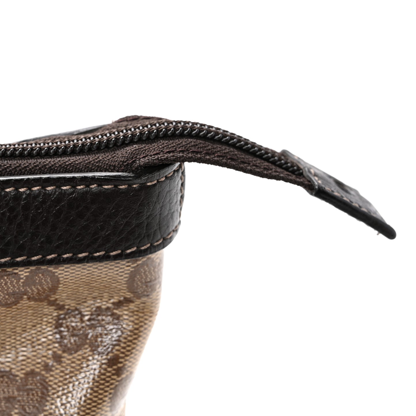 Crystal Monogram Medium Abbey Tote Brown