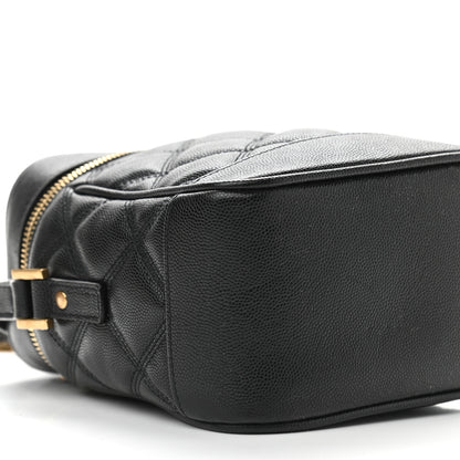 Saint Laurent Grain de Poudre Quilted 80's Vanity Bag Black 7 of 8