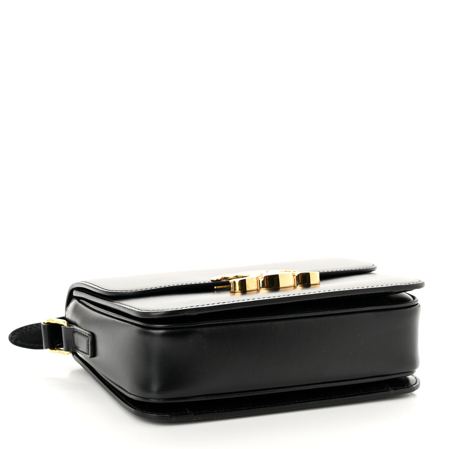 Celine Shiny Calfskin Teen Triomphe Black 4 of 11