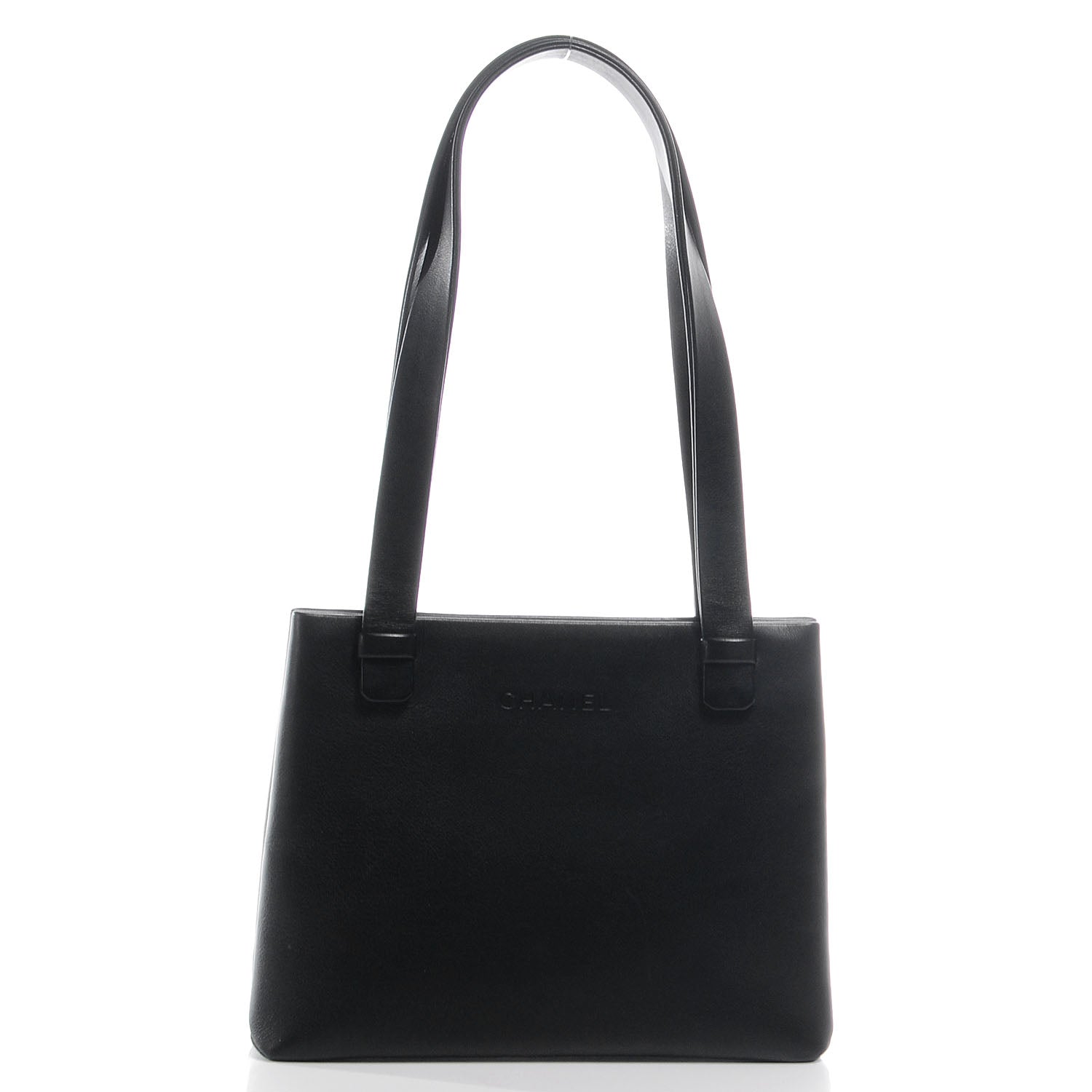 Chanel Leather Simple Shoulder Bag Black 3 of 8
