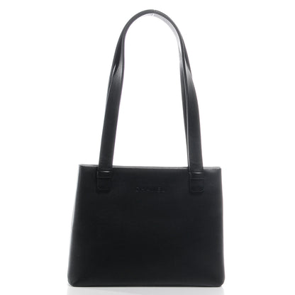 Chanel Leather Simple Shoulder Bag Black 3 of 8