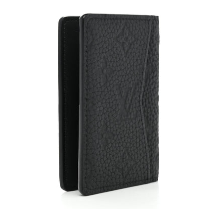 Louis Vuitton Taurillon Monogram Pocket Organizer Black 3 of 6