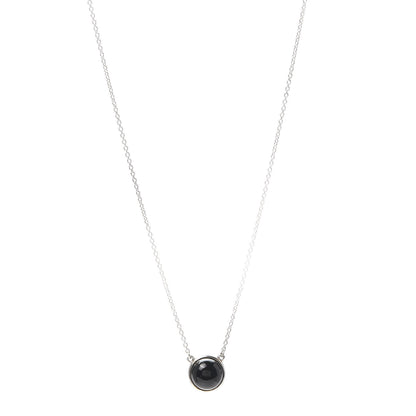 Tiffany Sterling Silver Black Jade Elsa Peretti Color By The Yard Necklace 1 of 5