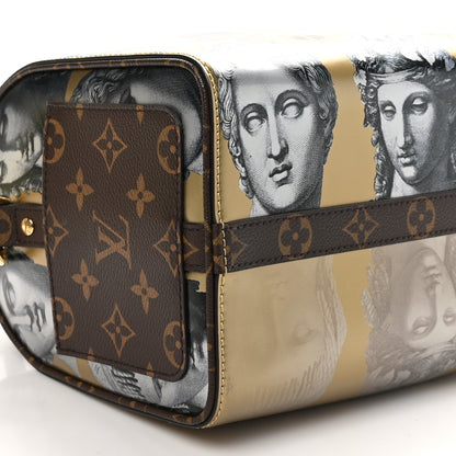Louis Vuitton X FORNASETTI Calfskin Fornasetti Speedy Bandouliere 25 Gold 8 of 9