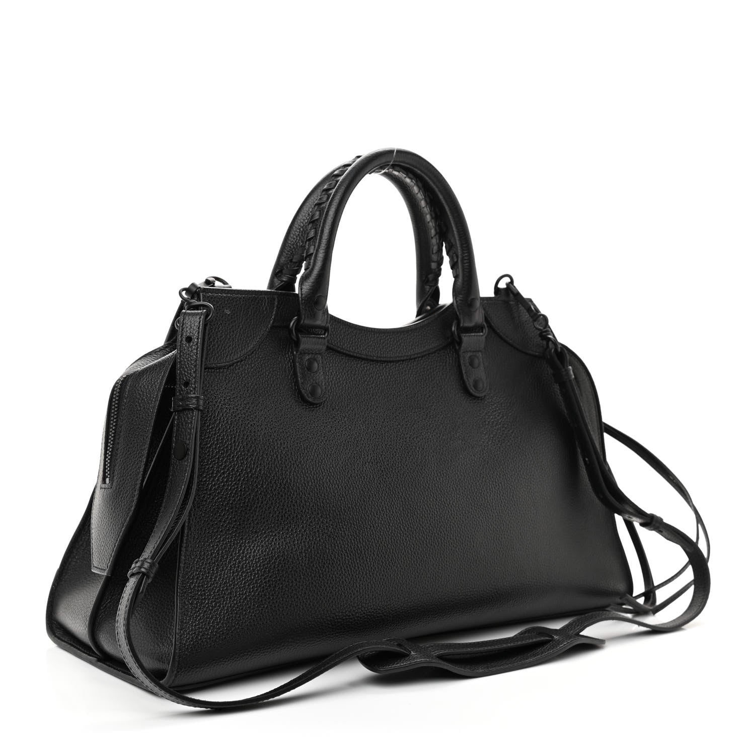 Balenciaga Grained Calfskin Black Hardware Neo Classic City Black 3 of 11