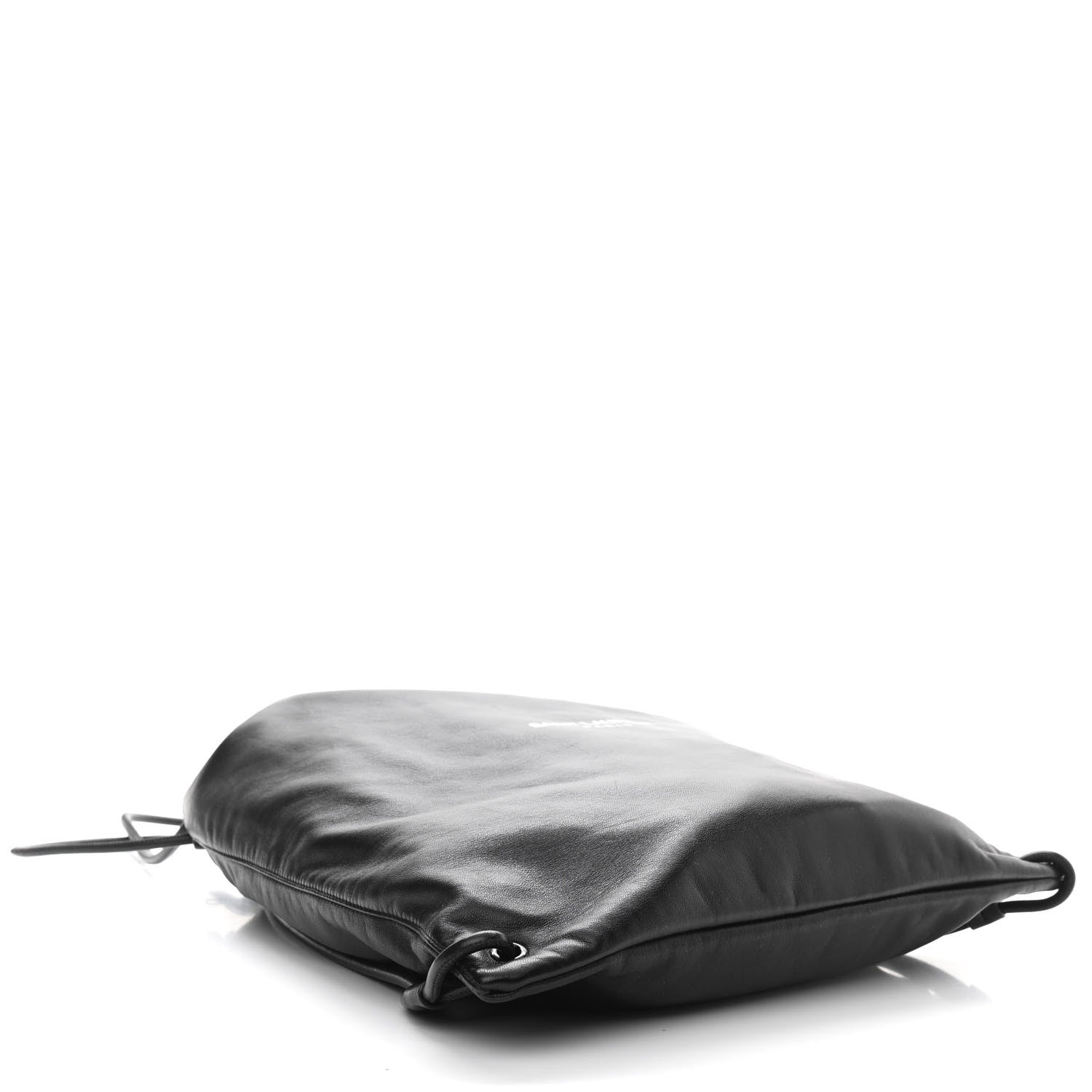 Saint Laurent Lambskin Teddy Drawstring Bag Black 5 of 12