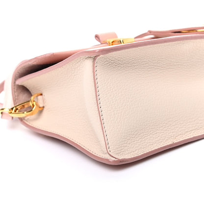 Miu Miu Goatskin Madras Mini Top Handle Bag Orchidea Gemma 7 of 8