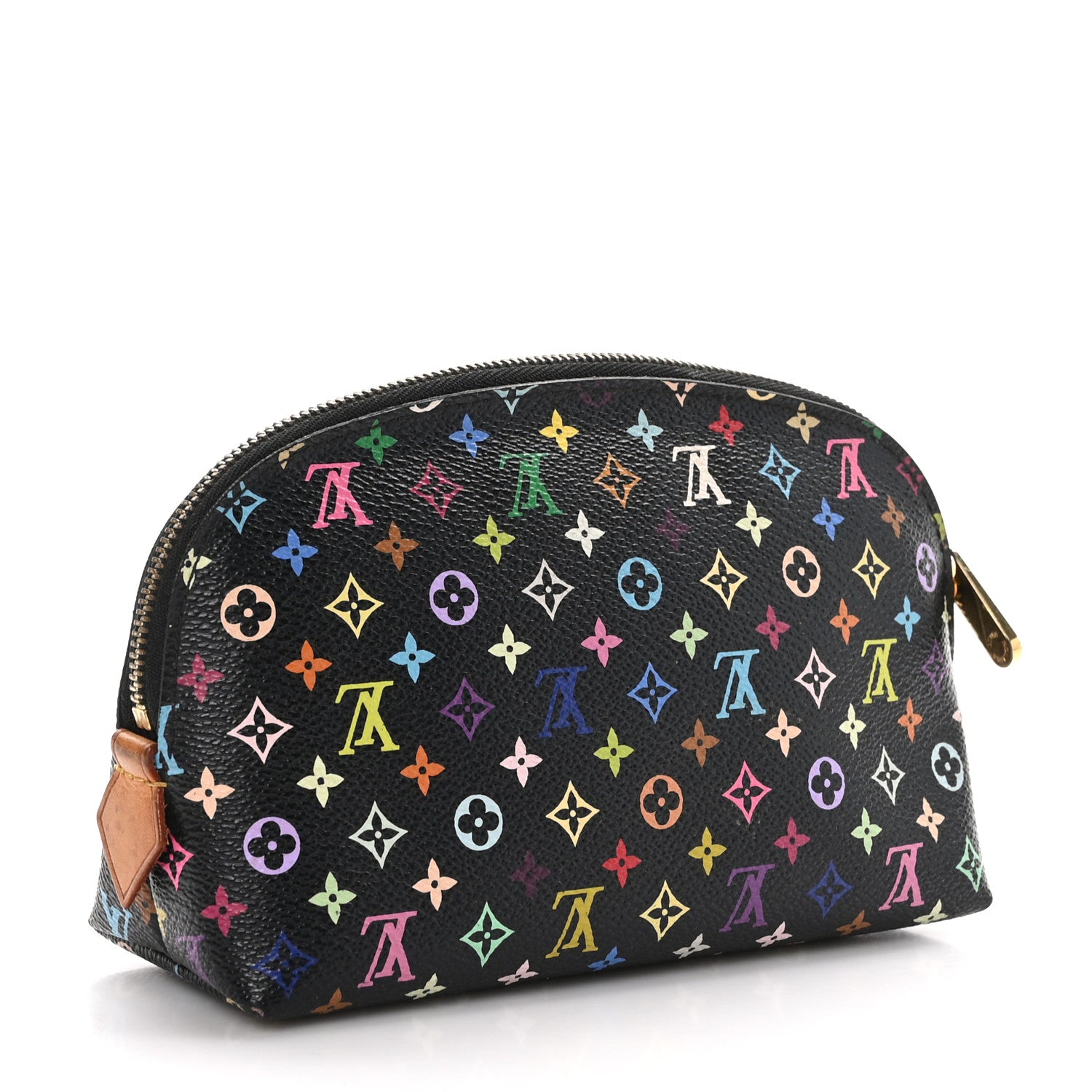 Louis Vuitton Monogram Multicolor Cosmetic Pouch Black Grenade 3 of 9