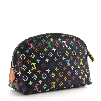 Louis Vuitton Monogram Multicolor Cosmetic Pouch Black Grenade 3 of 9
