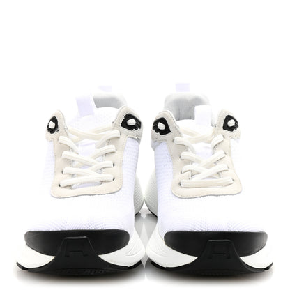Hermes Technical Knit Suede Heros Sneakers 38 White 3 of 9