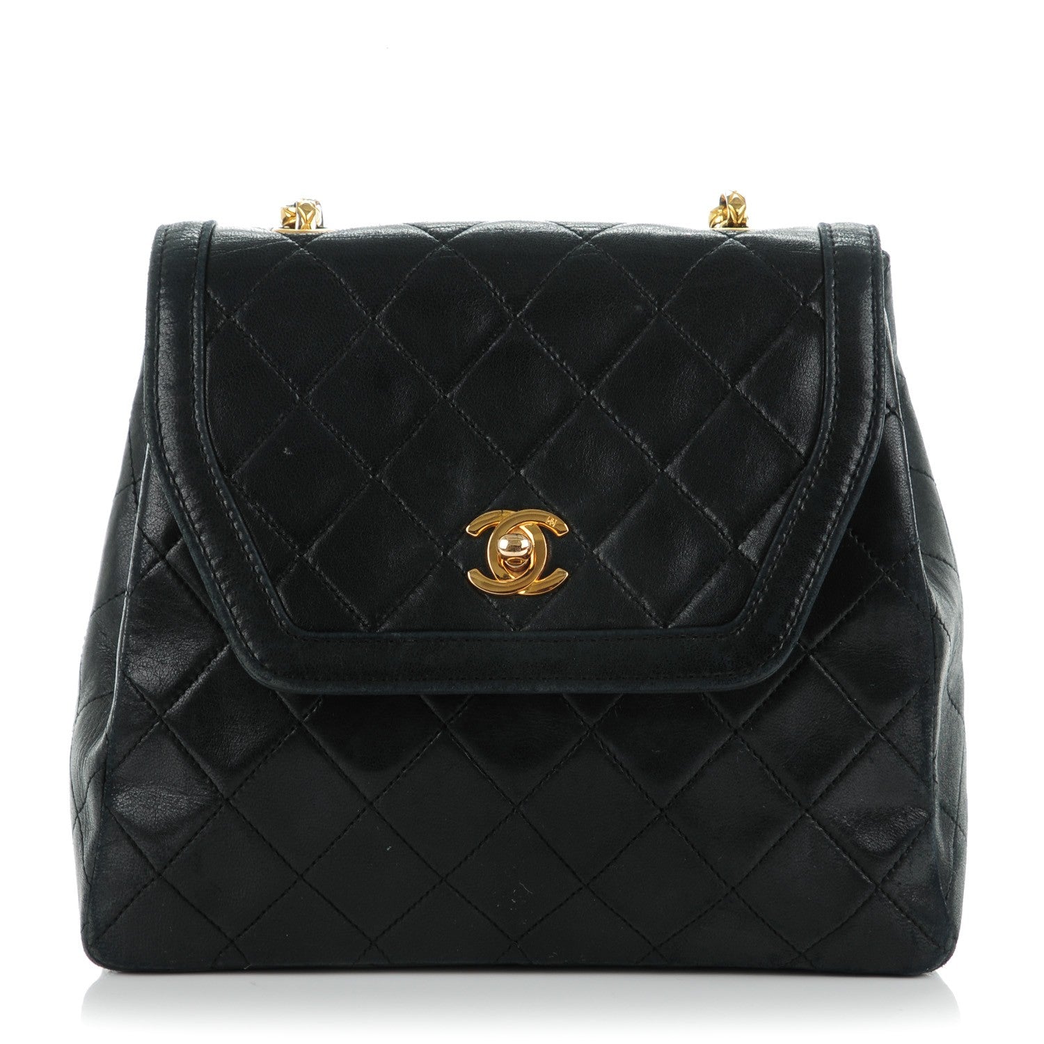 Chanel Lambskin Quilted Small Shoulder Bag Black 1 of 10