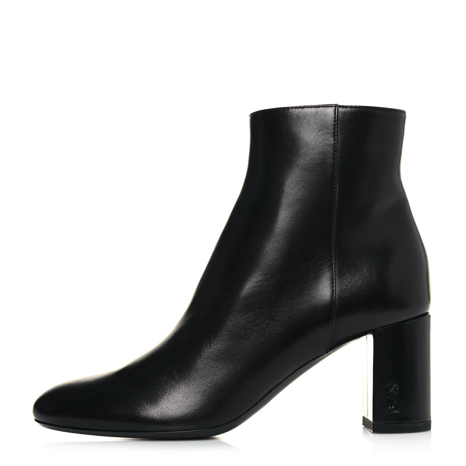 Saint Laurent Calfskin Loulou 70 Ankle Boots 35.5 Black 1 of 9