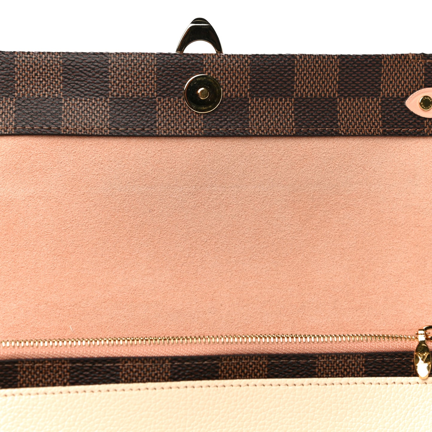 Damier Ebene Vavin Chain Wallet Creme