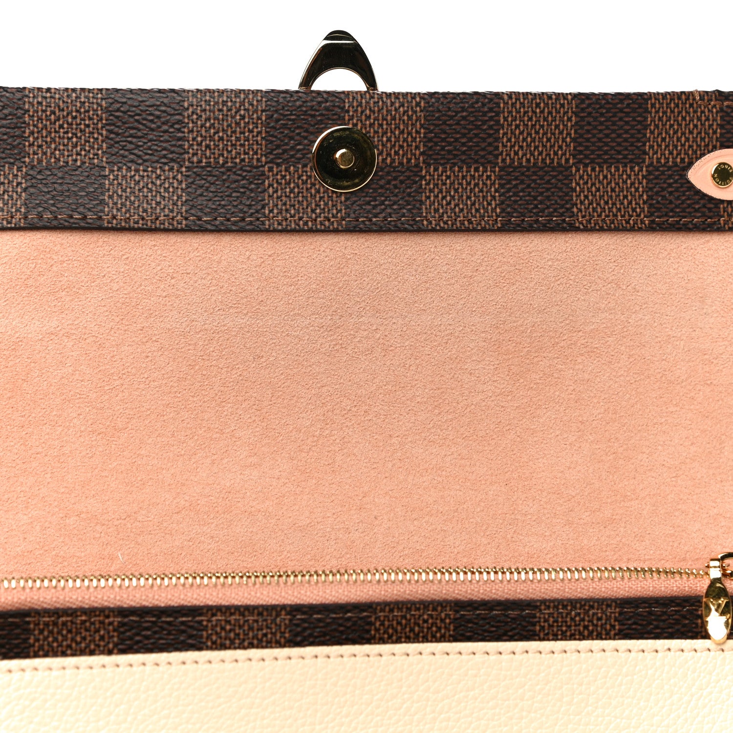 Louis Vuitton Damier Ebene Vavin Chain Wallet Creme 10 of 11