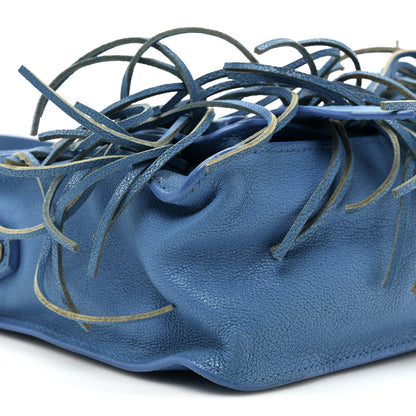 Proenza Schouler Lambskin Fringe PS1 Crossbody Pouch Cobalt Blue 9 of 13