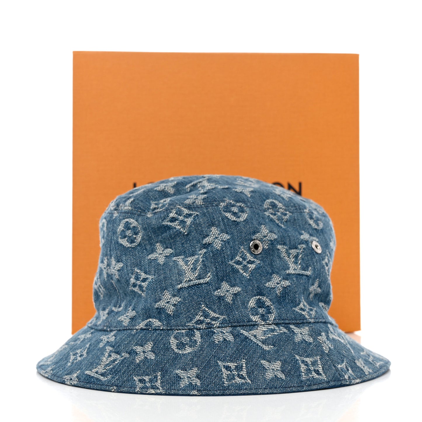 Monogram Denim Transformable Bob Bucket Hat 58 Blue