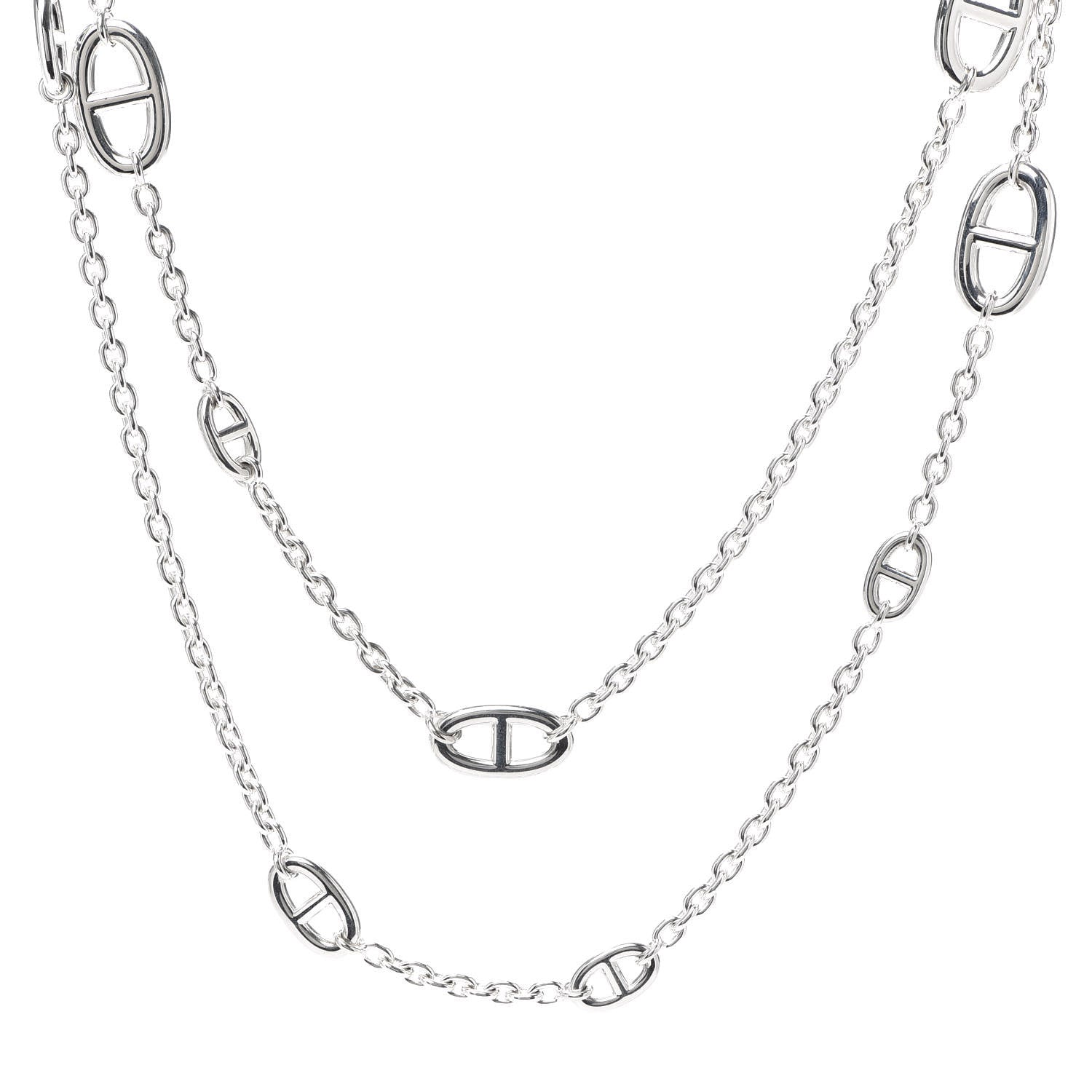 Hermes Sterling Silver Farandole Necklace 120 1 of 6