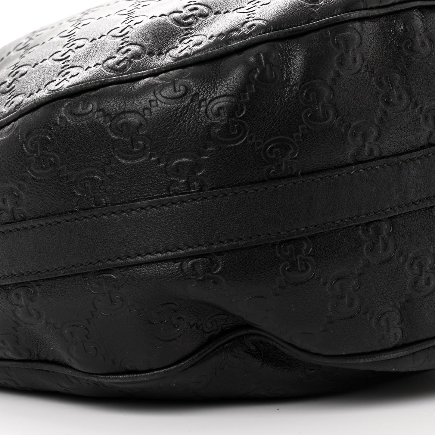 Guccissima Medium GG Twins Hobo Black