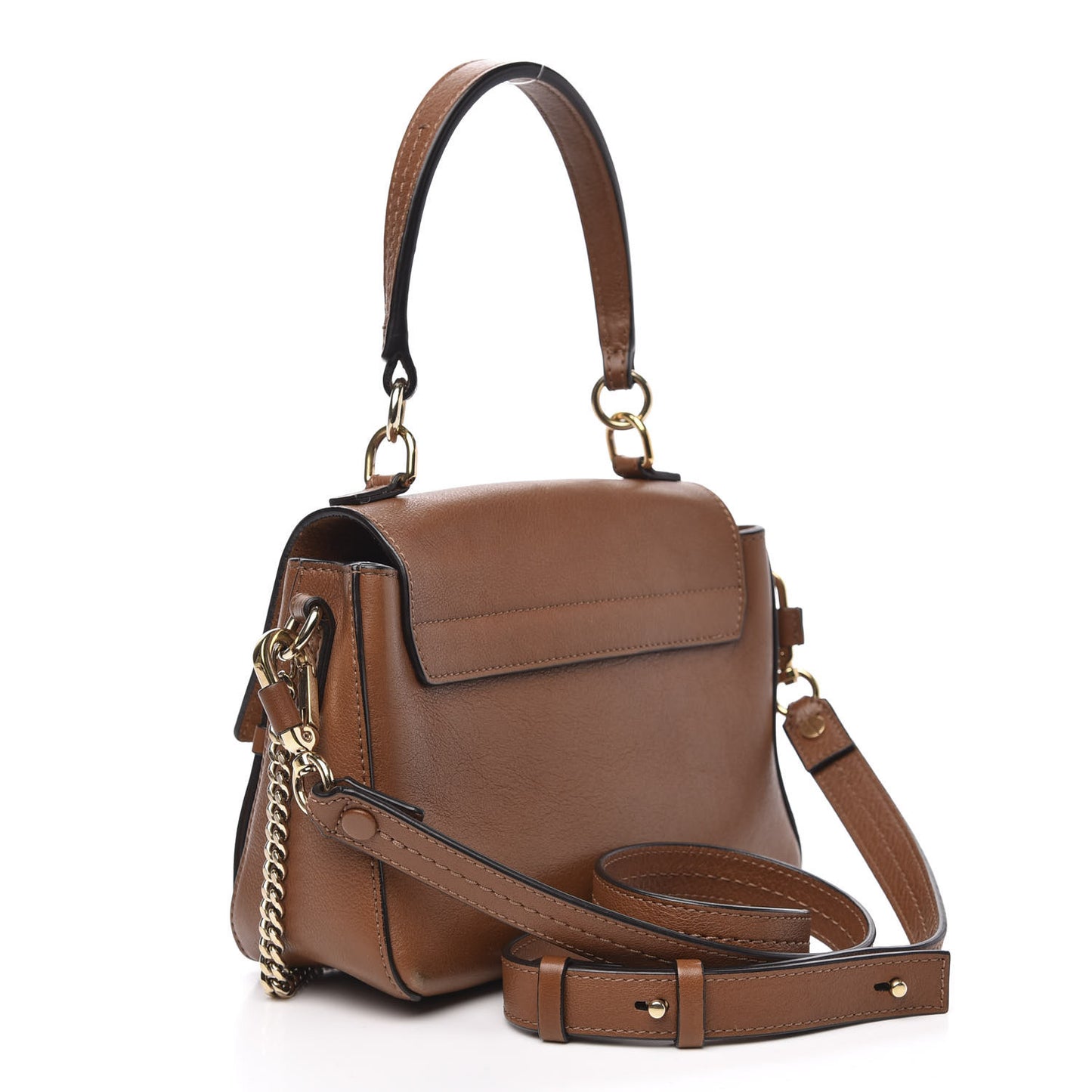 Calfskin Mini Faye Day Shoulder Bag Tan