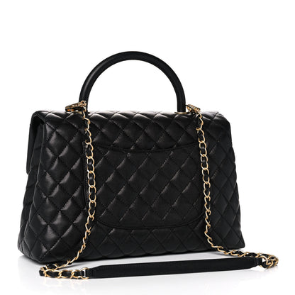 Chanel Caviar Quilted Medium Coco Handle Flap Black 3 of 11