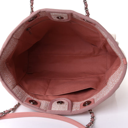 Chanel Canvas Small Deauville Tote Pink 4 of 4