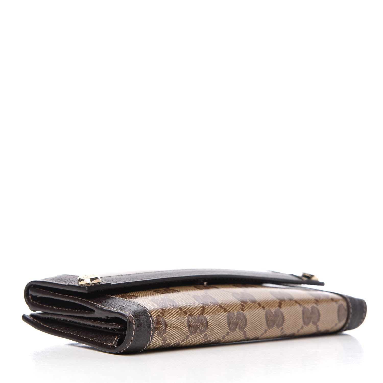 Gucci Crystal Monogram Continental Charmy Wallet Brown 4 of 9