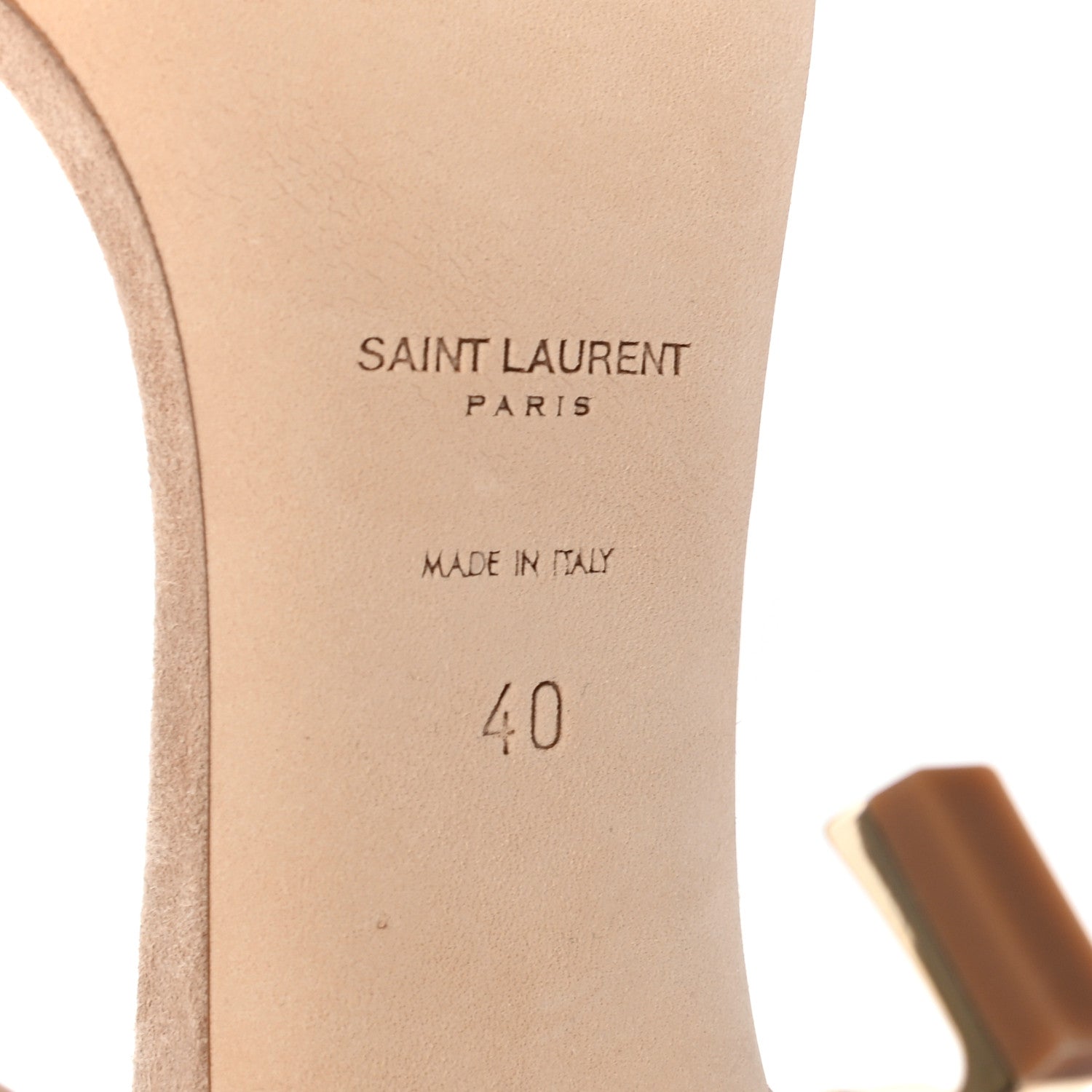 Saint Laurent Suede Calfskin Opyum 85 Sandals 40 Misia 6 of 8