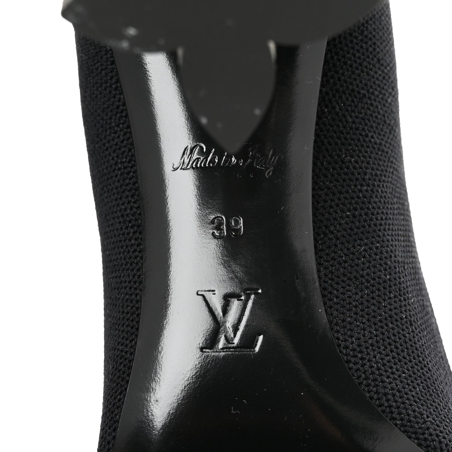 Louis Vuitton Monogram Stretch Fabric Silhouette Ankle Boots 39 Black 8 of 8