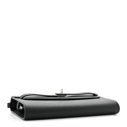 Hermes Epsom Kelly Wallet To Go Black 4 of 11