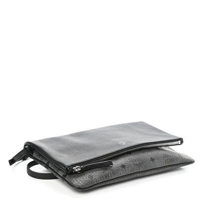 MCM Visetos Corina Crossbody Bag Black 4 of 9