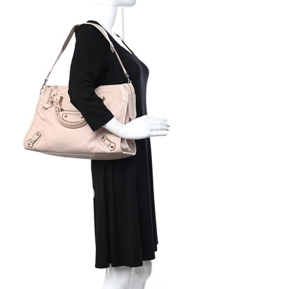 Balenciaga Chevre Gold Metallic Edge Hardware City Rose Aubepine Bois de Rose 2 of 16
