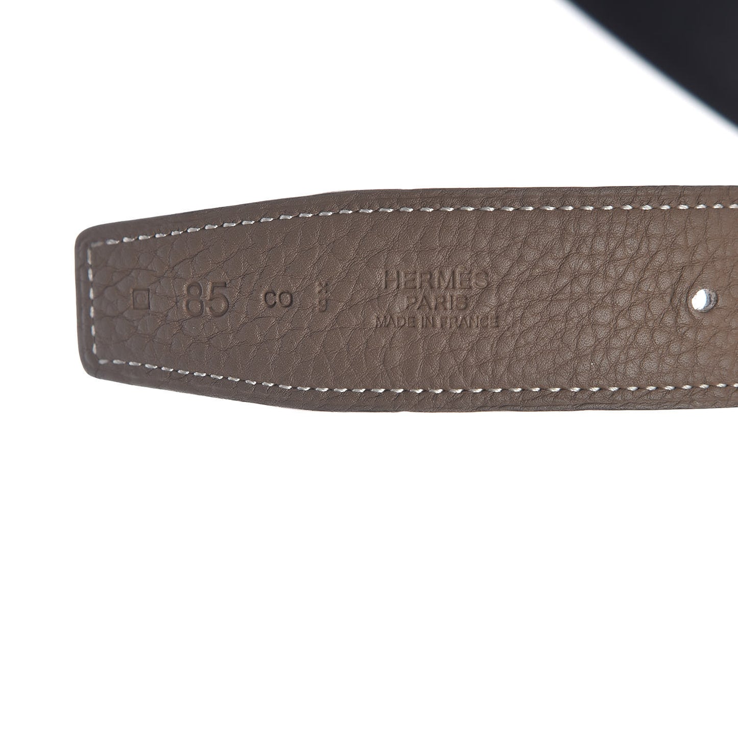 Box Togo 32mm Belt Strap 85 Black Etoupe