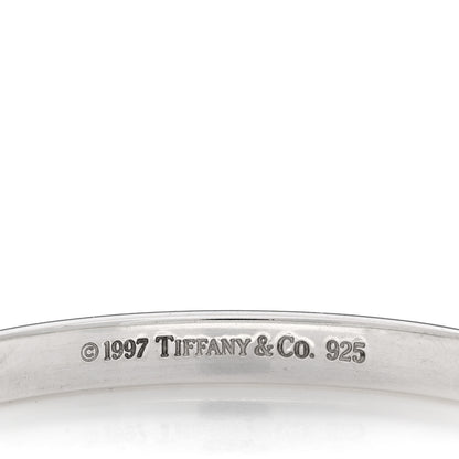 Tiffany Sterling Silver Narrow 1837 Bangle Bracelet 3 of 3