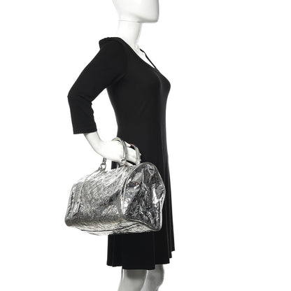 Louis Vuitton Monogram Miroir Speedy 30 Silver 2 of 18