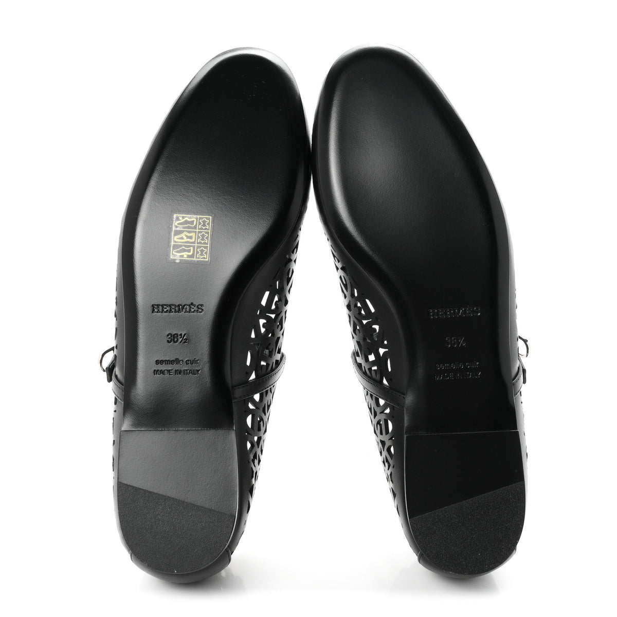 Calfskin Meli Ballet Flats 38.5 Black