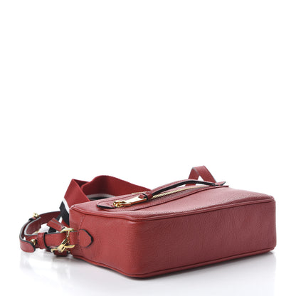 Miu Miu Goatskin Madras Crossbody Bag Rosso 4 of 9