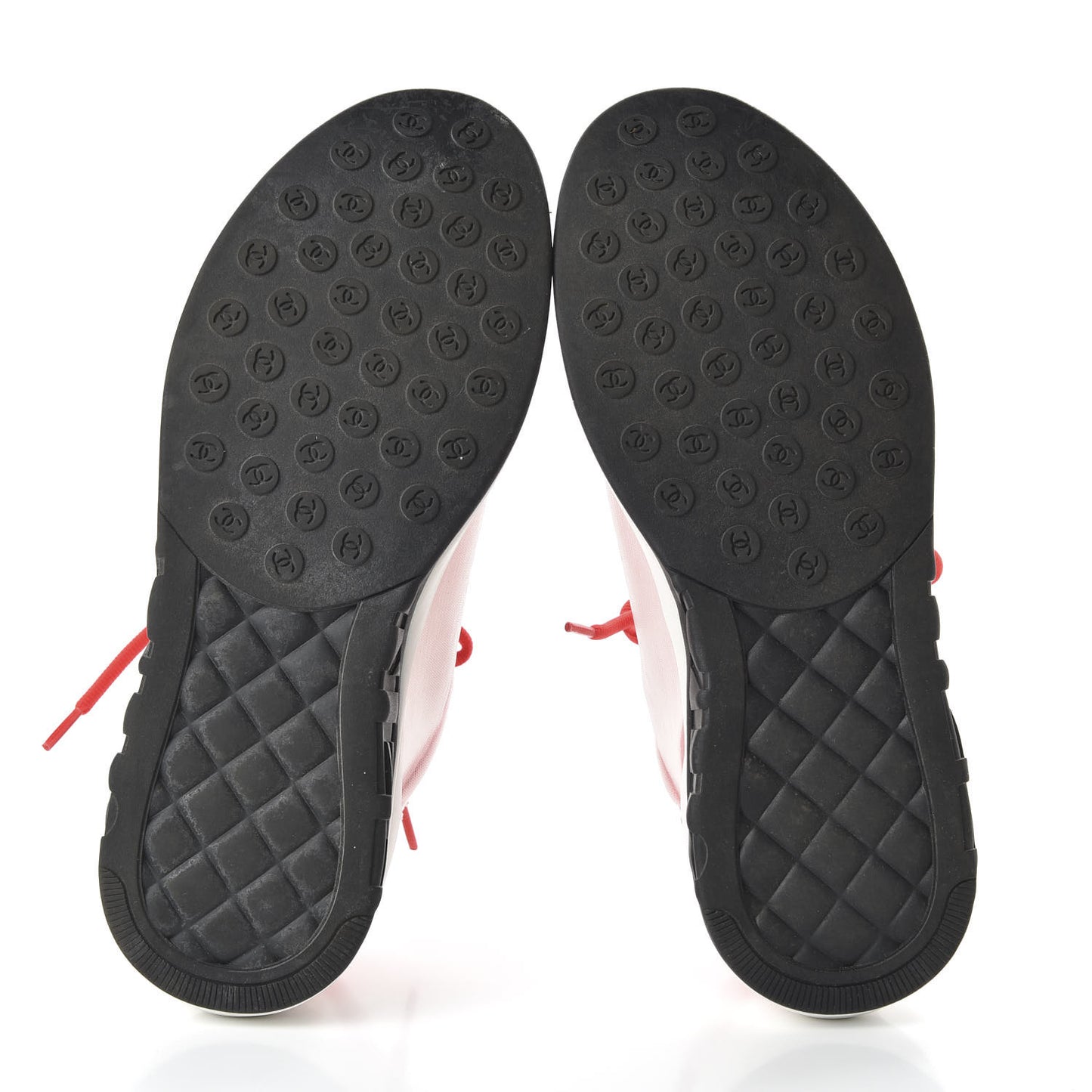 Lycra Fabric CC Sneakers 42 White Red