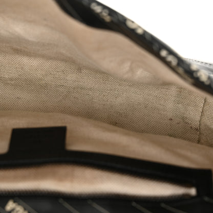 Gucci X BALENCIAGA Calfskin Matelasse Logo Print Small GG Marmont Shoulder Bag Black 12 of 14