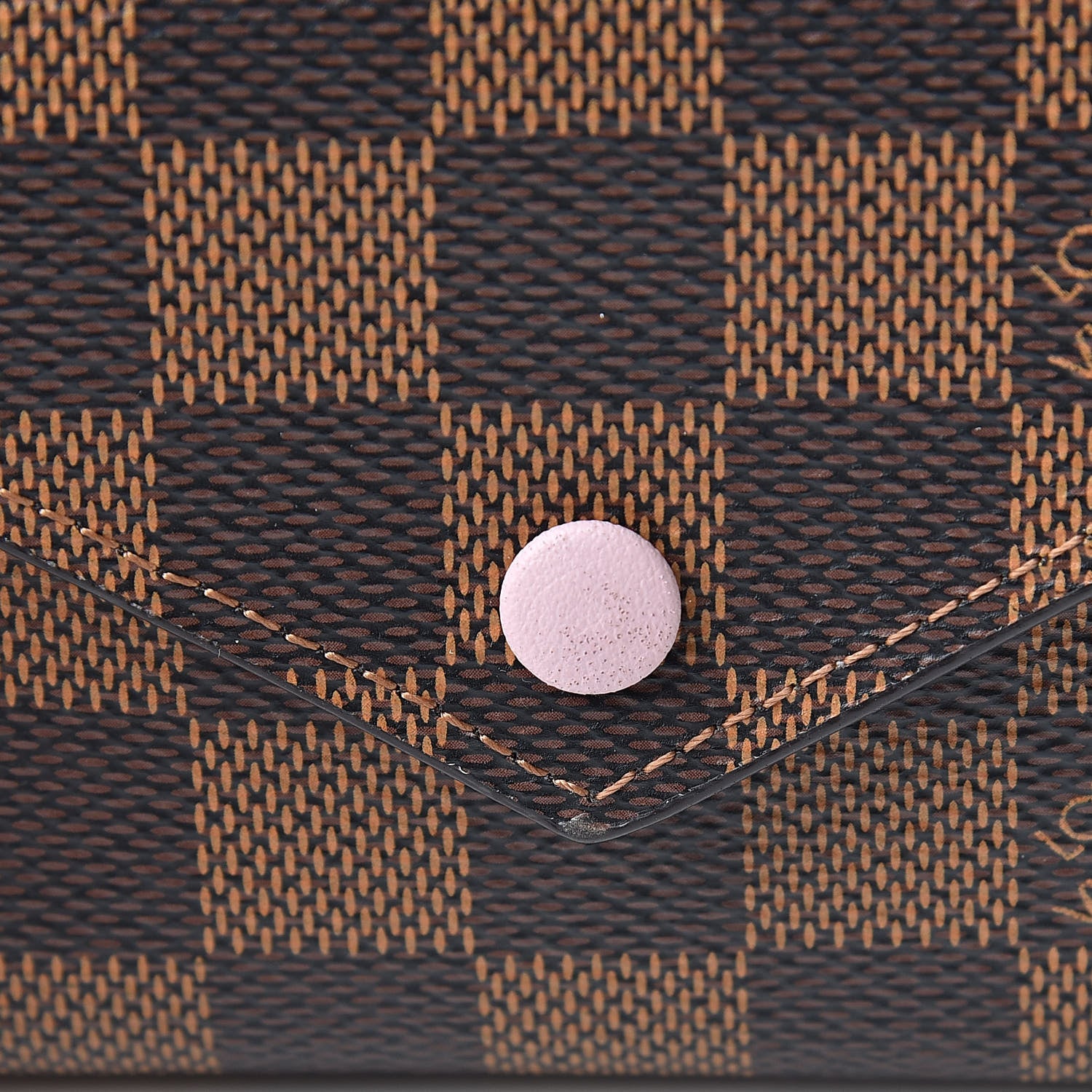 Louis Vuitton Damier Ebene Victorine Wallet Rose Ballerine 8 of 9