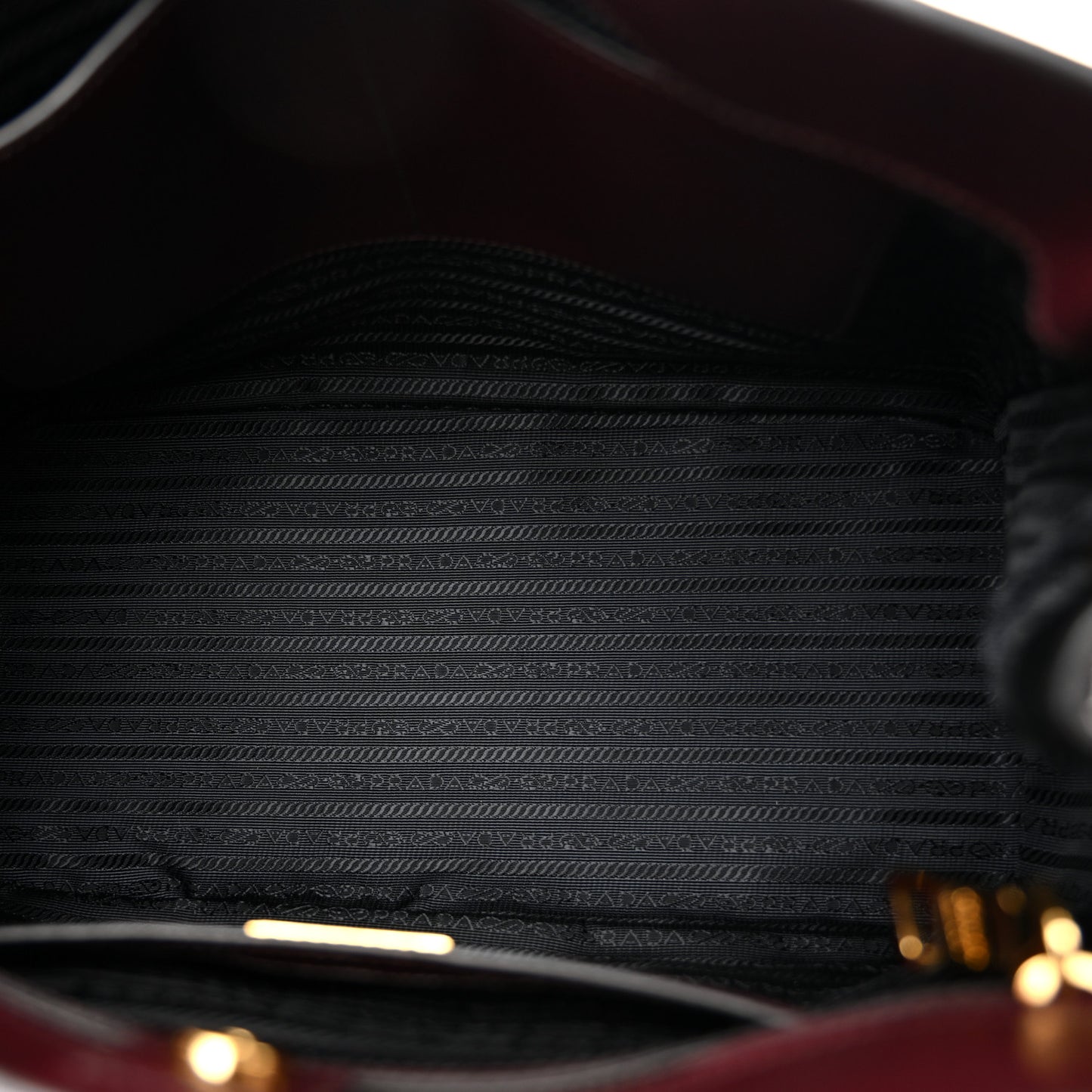 Saffiano Lux Bi-Color Medium Tote Red Black