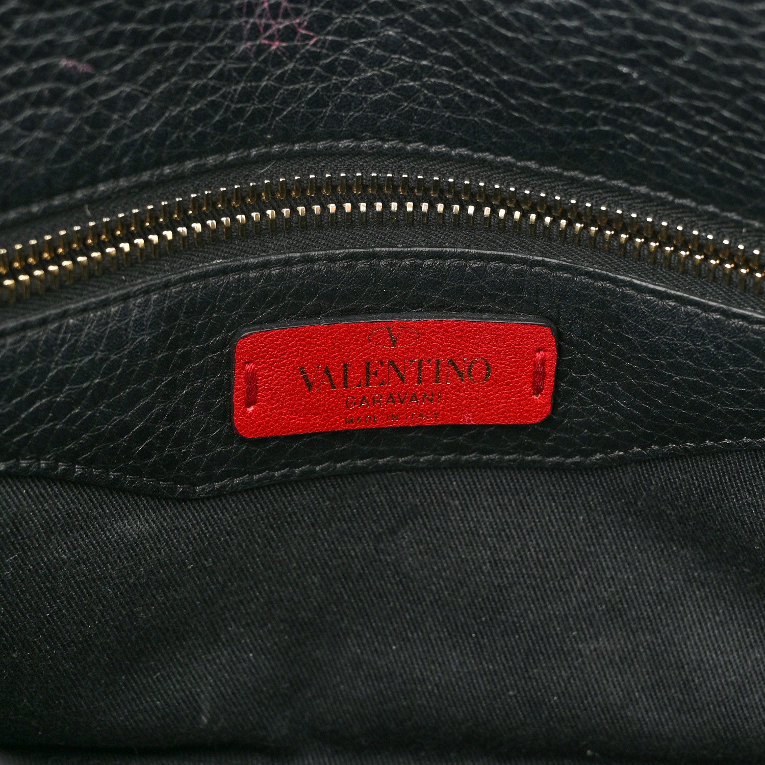 Valentino Garavani Pebbled Calfskin Medium Rockstud Top Handle Shoulder Bag Black 6 of 13