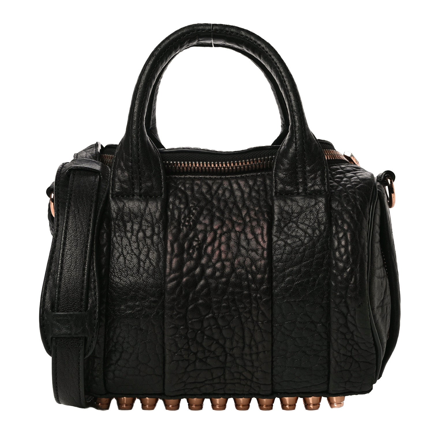 Alexander Wang Pebbled Lambskin Mini Rockie Black Rose Gold Hardware 1 of 18
