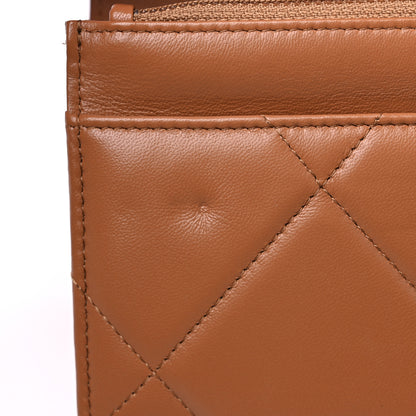 Chanel Lambskin Quilted Chanel 19 Wallet On Chain WOC Brown 11 of 12