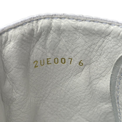 Prada Spazzolato Rois Re-Nylon Metal Triangle Logo Mens Monolith Pouch Pocket 60mm Combat Boots 6 White 8 of 9