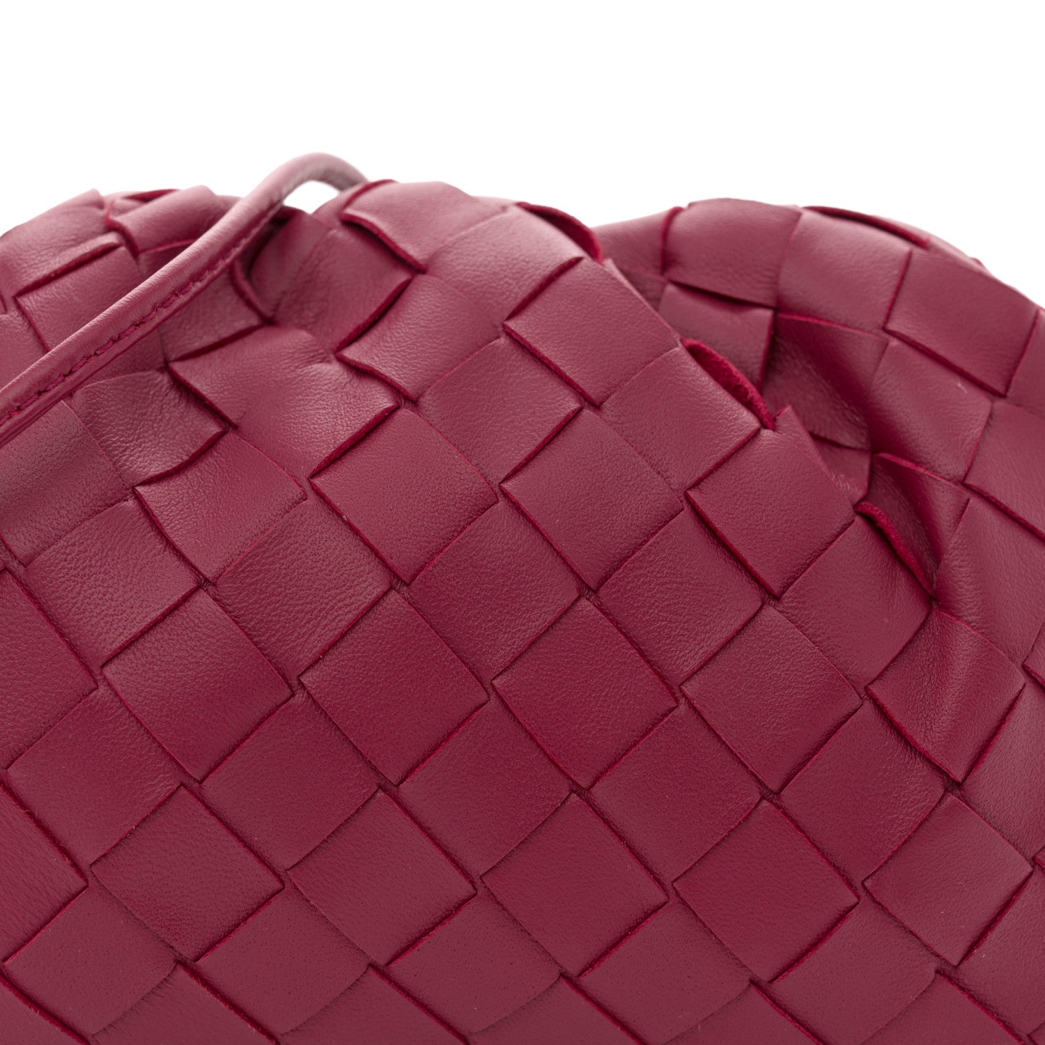 Bottega Veneta Nappa Intrecciato The Mini Pouch Amaranto 8 of 11