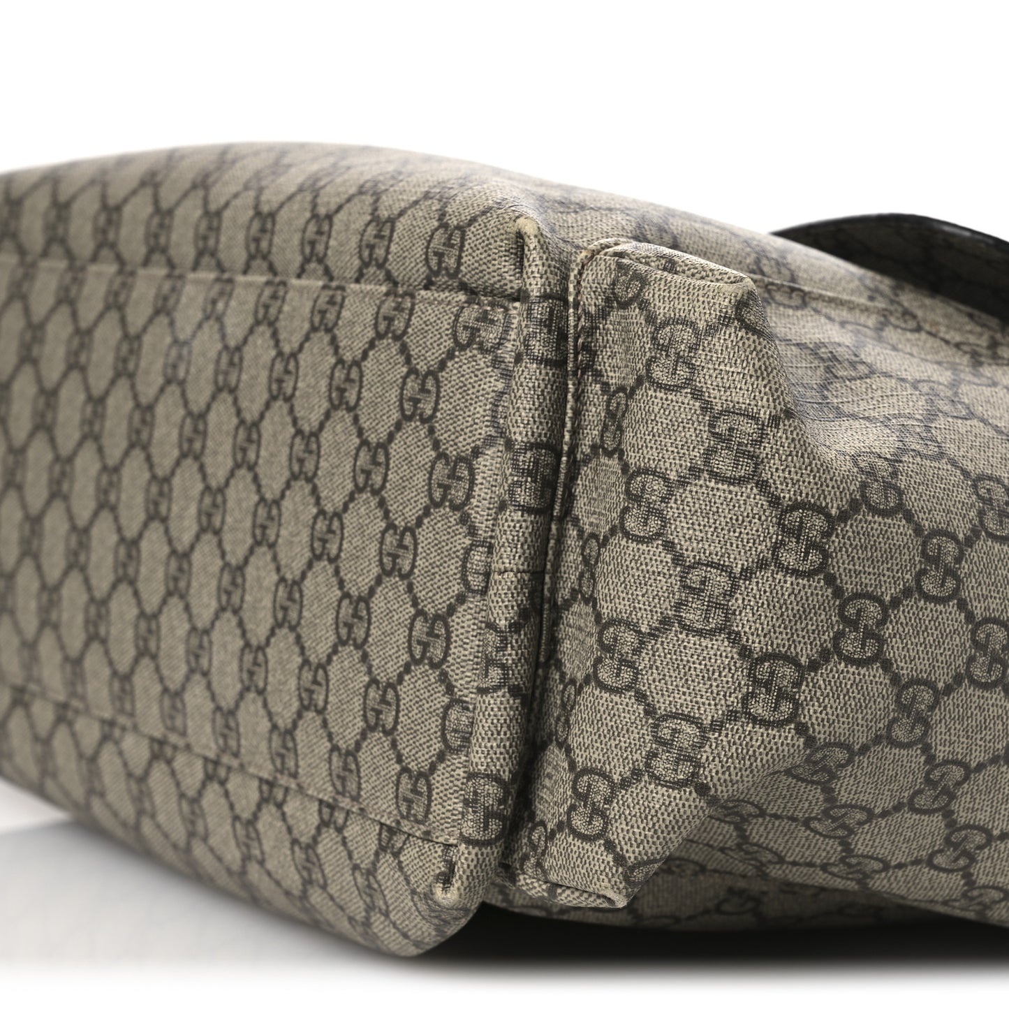 GG Plus Monogram Messenger Diaper Bag Dark Brown