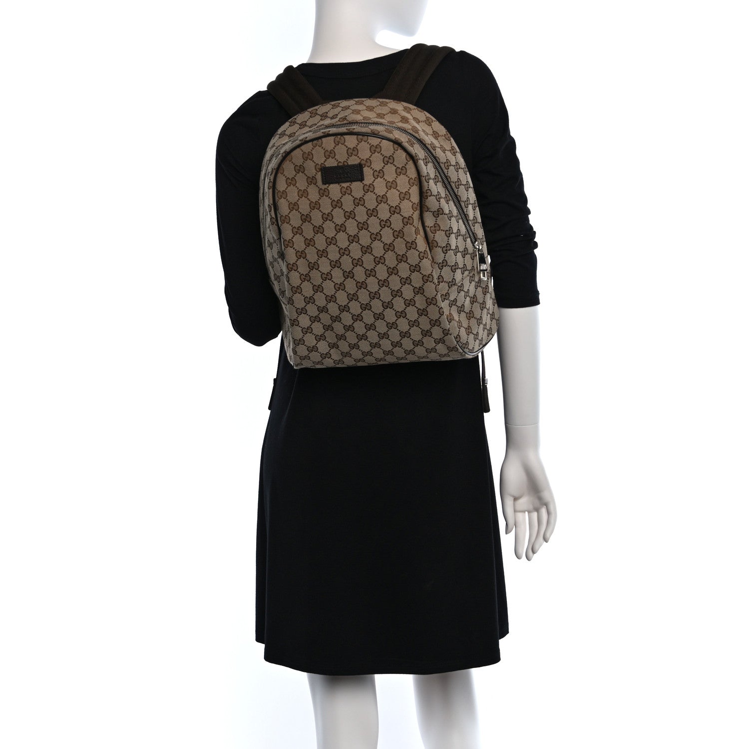 Gucci Monogram Travel Backpack Dark Brown 3 of 9