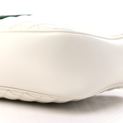 Gucci Nappa Web Trapuntata Small GG Shoulder Bag White 9 of 9